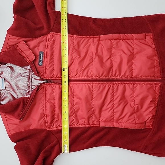 Columbia Women's Basin Butte Red Fleece Full Zip Omni Shield Jacket Size Medium - Picture 16 of 16